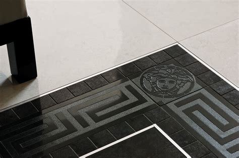 gold ceramic and porcelin tiles by versace|versace bathroom tiles.